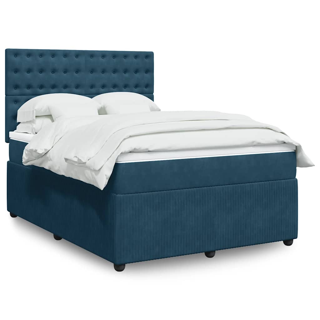 Box spring krevet s madracem baršunasti