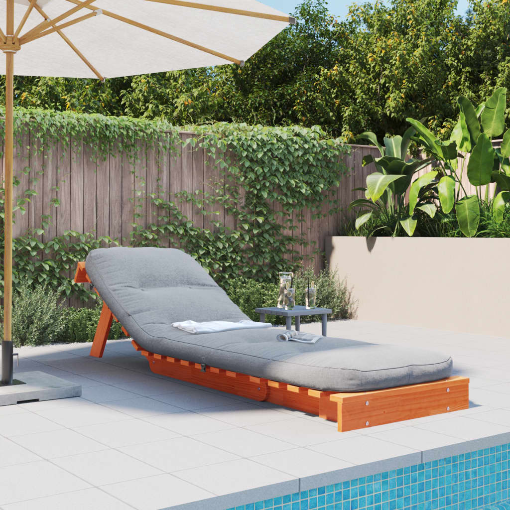 Futon na razvlačenje s madracem smeđi 60 x 206 x 11 cm borovina