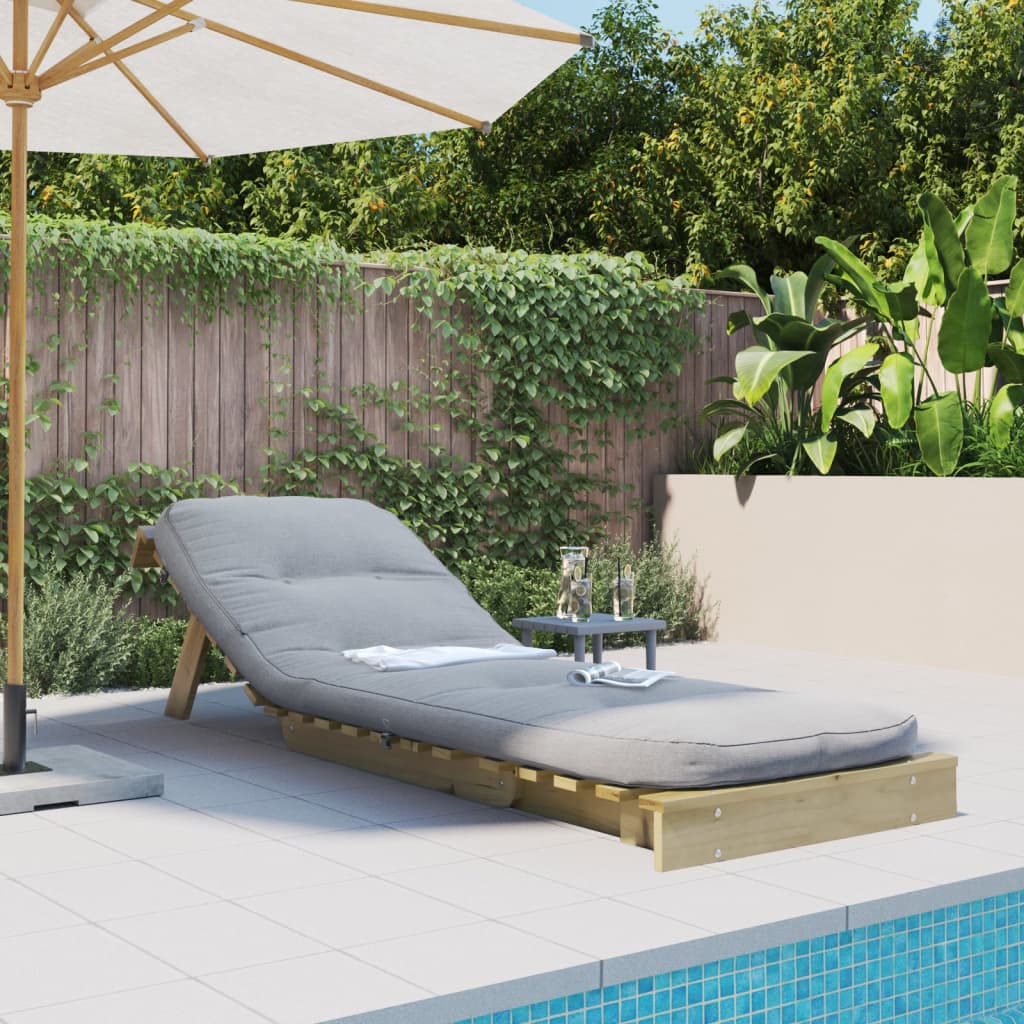 Futon na razvlačenje s madracem 70 x 206 x 11 cm od borovine
