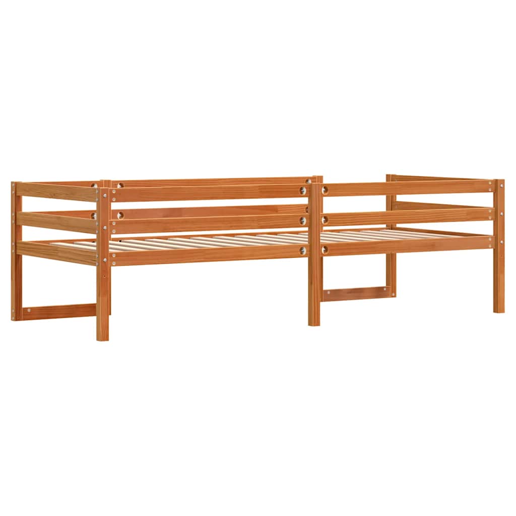 Okvirza dječji krevet voštano smeđi 75 x 190 cm borovina