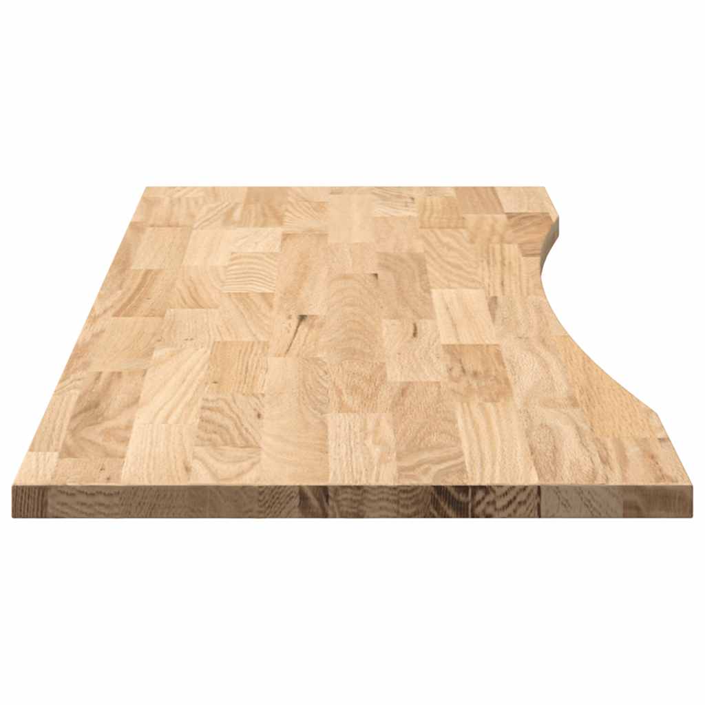 Ploča za radni stol 140x50x2,5cm netretirane masivne hrastovine
