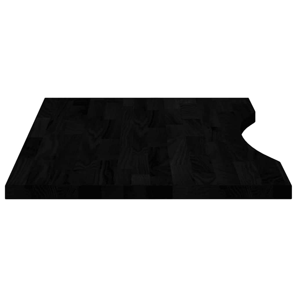 Ploča za radni stol tamnosmeđa 80x60x2,5 cm drveni pravokutni