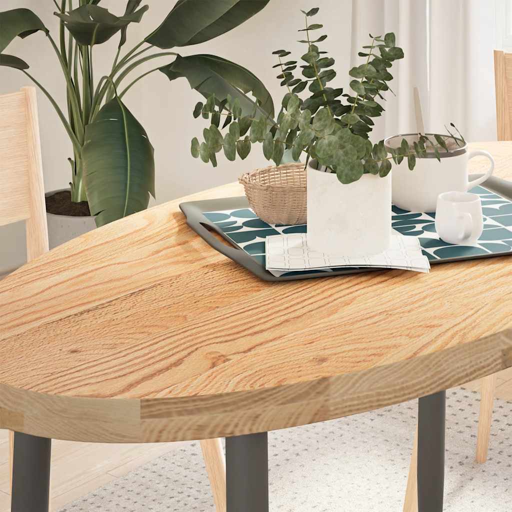 Stolna ploča 120x60x4 cm od ovalna masivna hrastovina