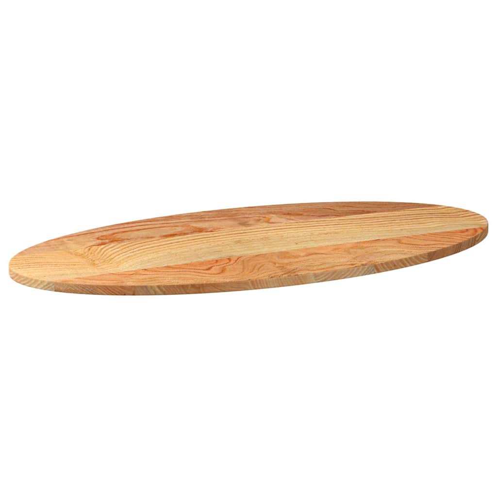 Stolna ploča svjetlosmeđa 100x50x2 cm ovalna masivna hrastovina