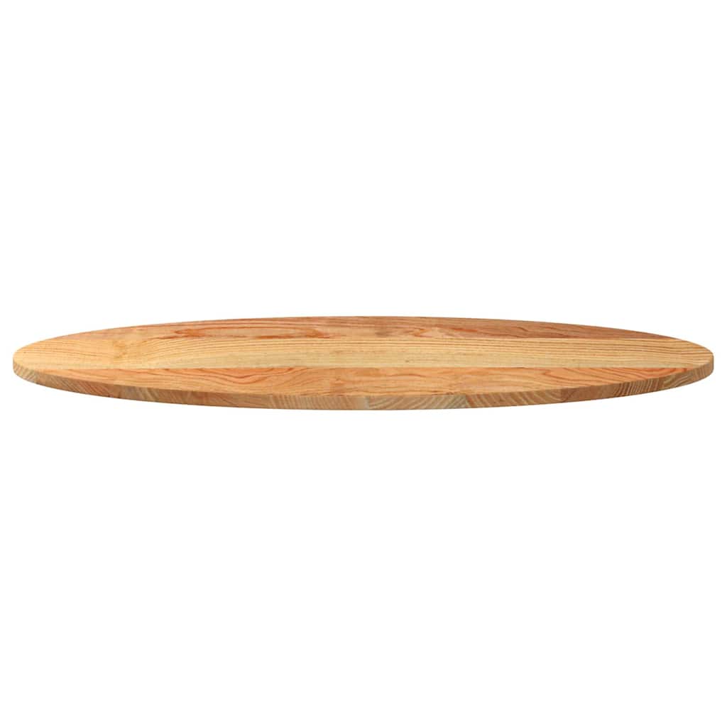 Stolna ploča svjetlosmeđa 100x50x2 cm ovalna masivna hrastovina