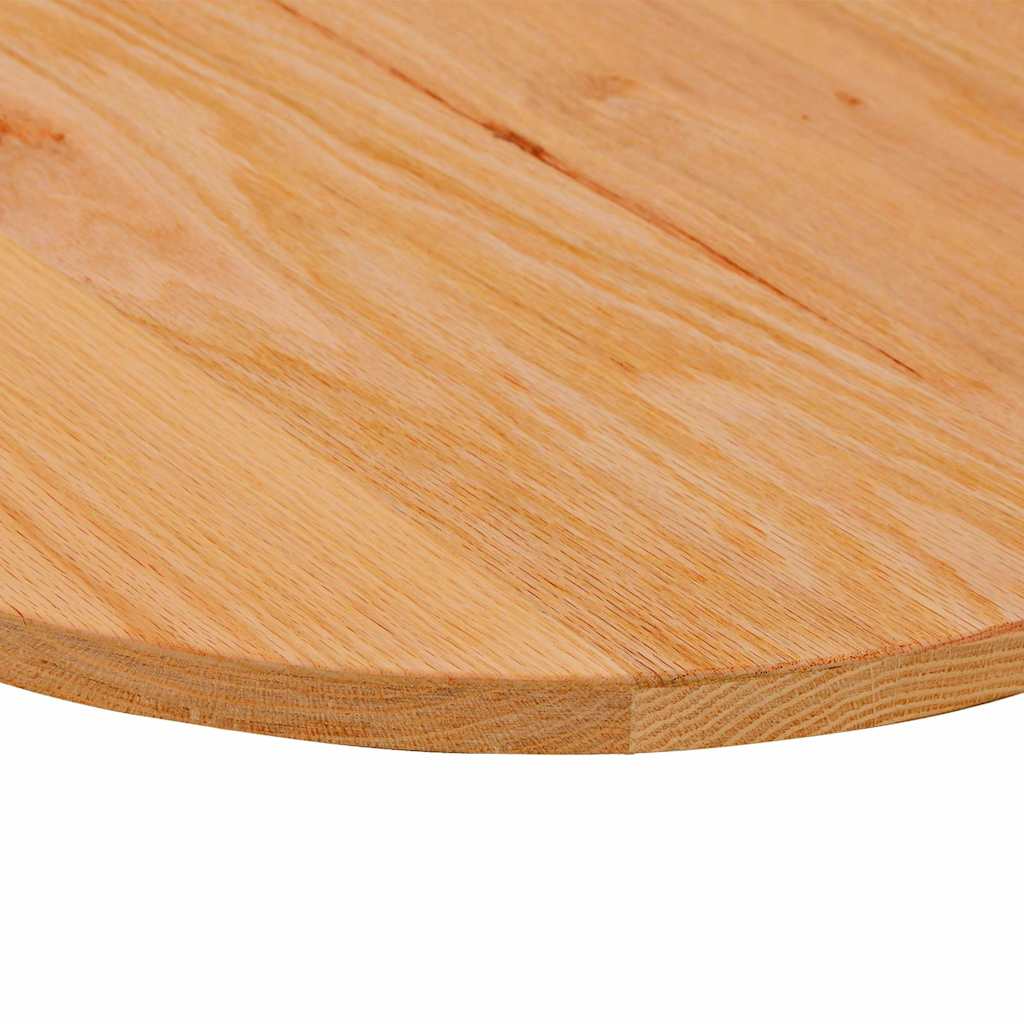 Stolna ploča svjetlosmeđa 100x50x2 cm ovalna masivna hrastovina
