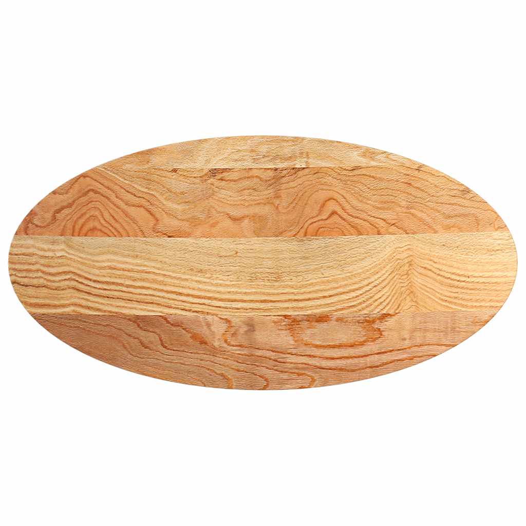 Stolna ploča svjetlosmeđa 120x60x2 cm ovalna masivna hrastovina