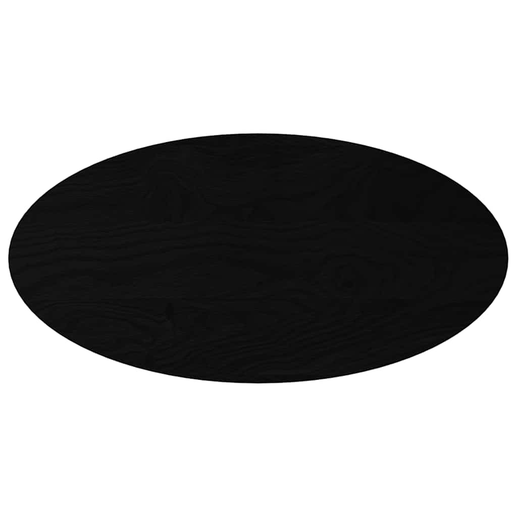 Stolna ploča tamnosmeđa 100x50x2 cm ovalna masivna hrastovina