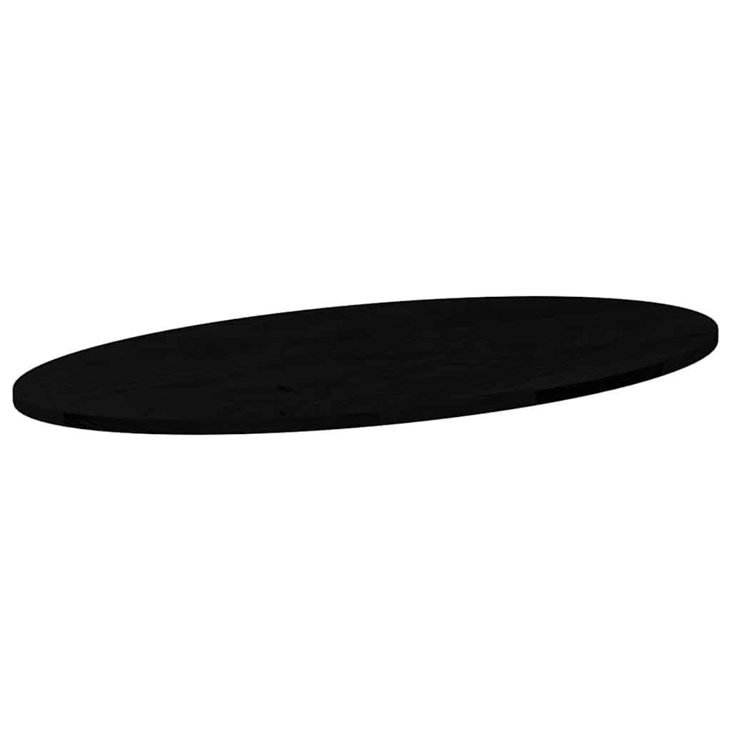 Stolna ploča tamnosmeđa 100x50x2 cm ovalna masivna hrastovina