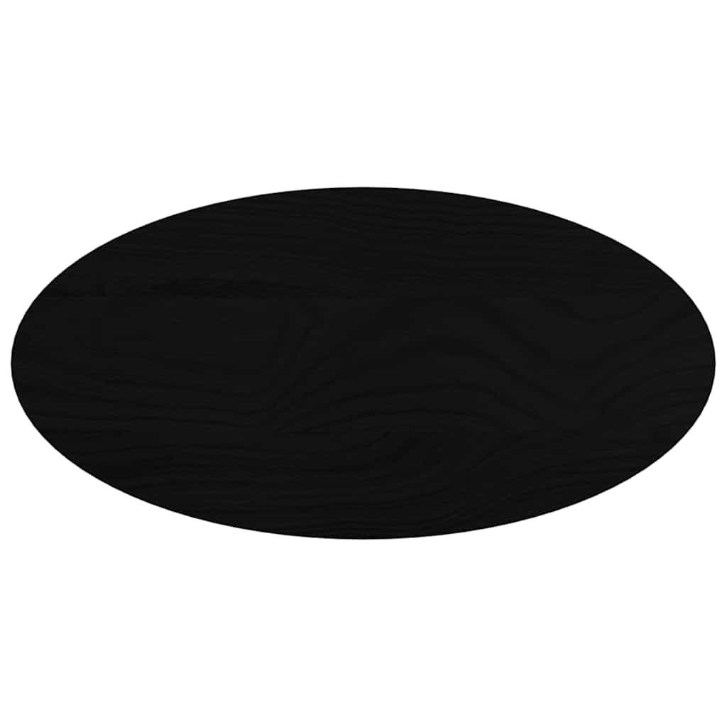 Stolna ploča tamnosmeđa 80x40x4 cm ovalna masivna hrastovina