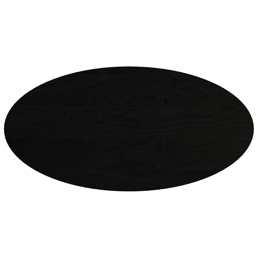 Stolna ploča tamnosmeđa 120x60x4 cm ovalna masivna hrastovina