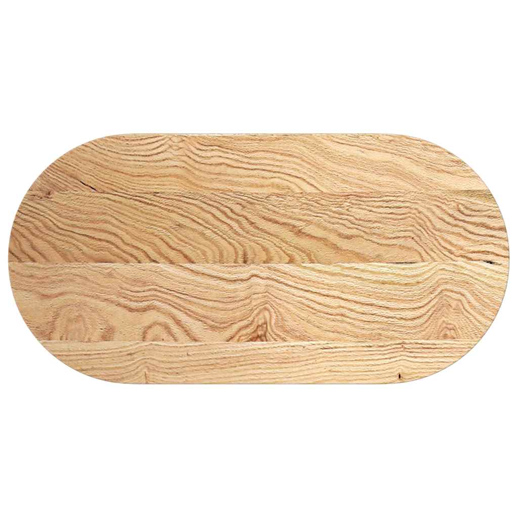 Stolna ploča 100x50x2 cm od ovalna masivna hrastovina