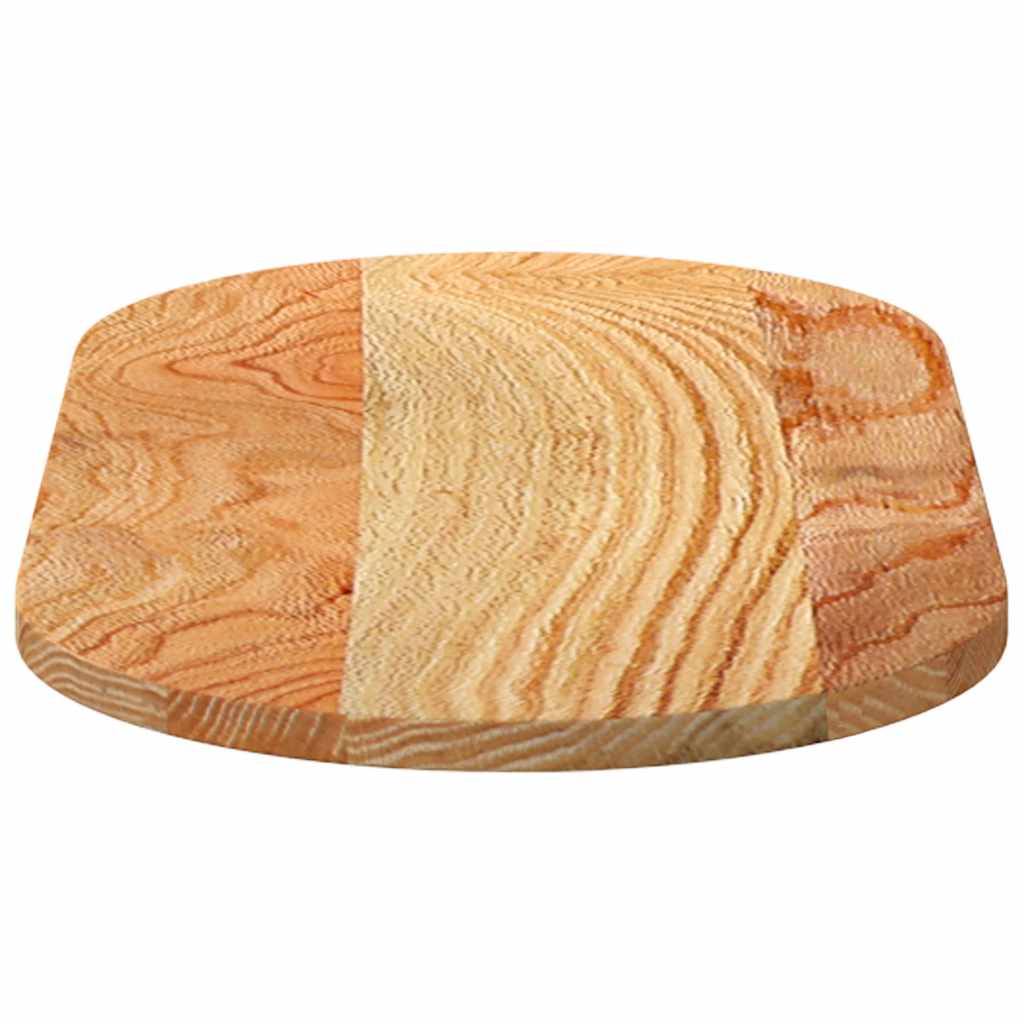 Stolna ploča svjetlosmeđa 80x40x2 cm ovalna masivna hrastovina