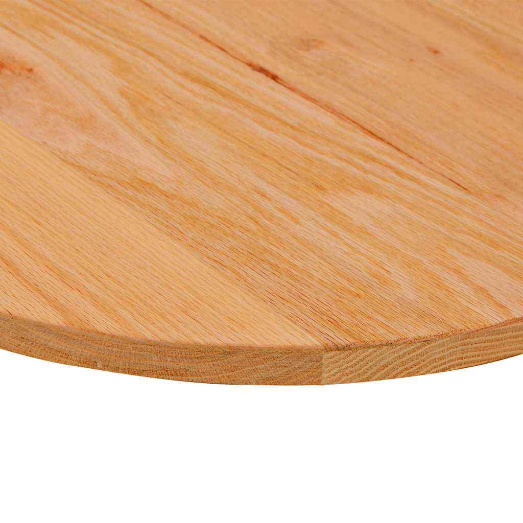Stolna ploča svjetlosmeđa 80x40x2 cm ovalna masivna hrastovina