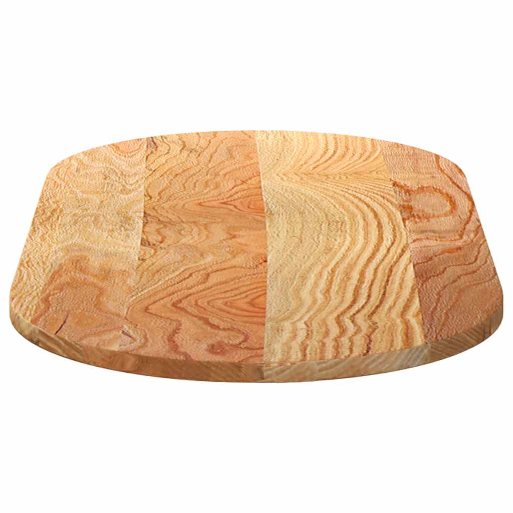 Stolna ploča svjetlosmeđa 100x50x2 cm ovalna masivna hrastovina
