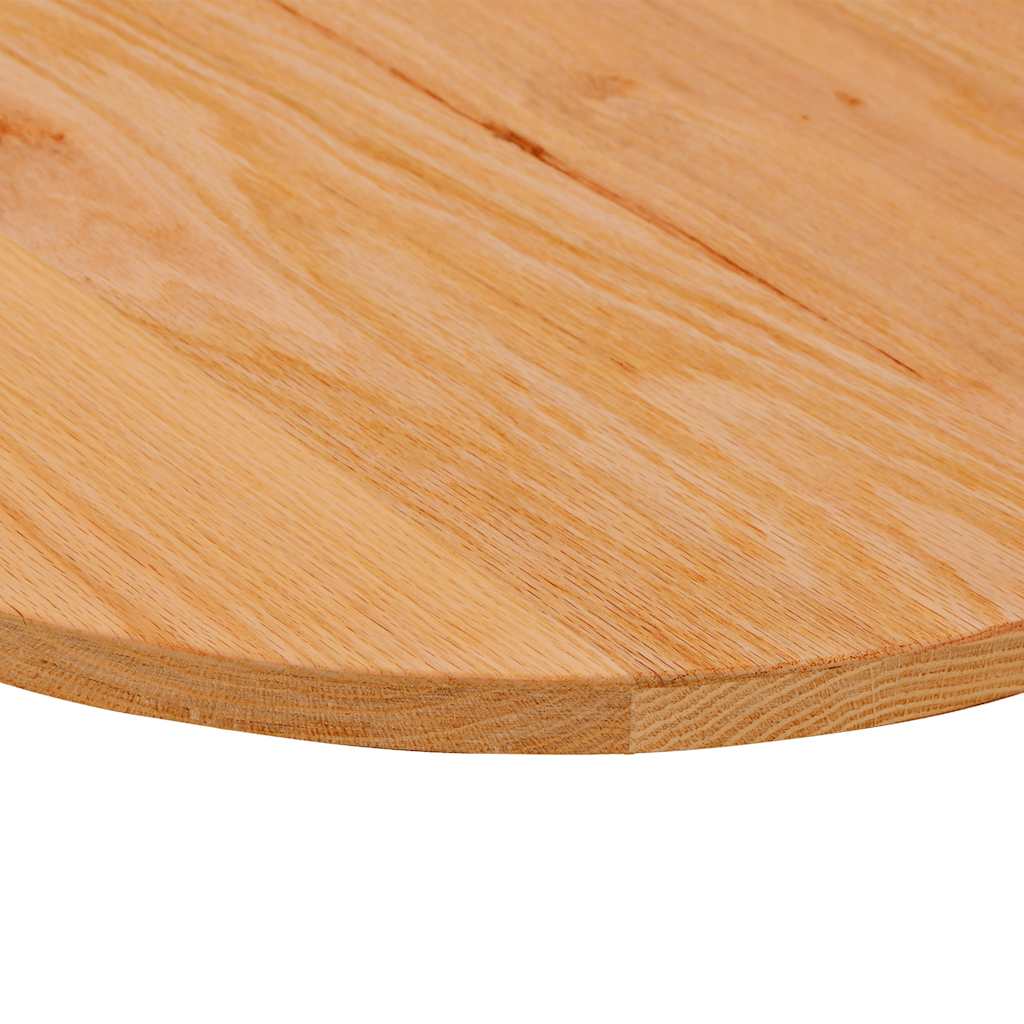 Stolna ploča svjetlosmeđa 100x50x2 cm ovalna masivna hrastovina