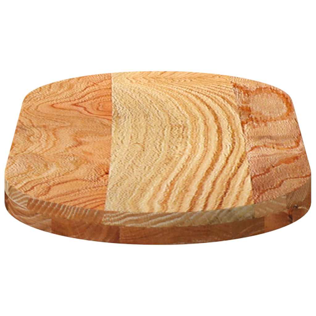 Stolna ploča svjetlosmeđa 80x40x4 cm ovalna masivna hrastovina