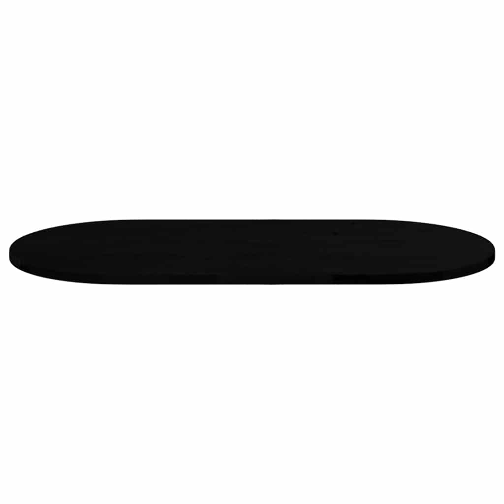 Stolna ploča tamnosmeđa 100x50x2 cm ovalna masivna hrastovina