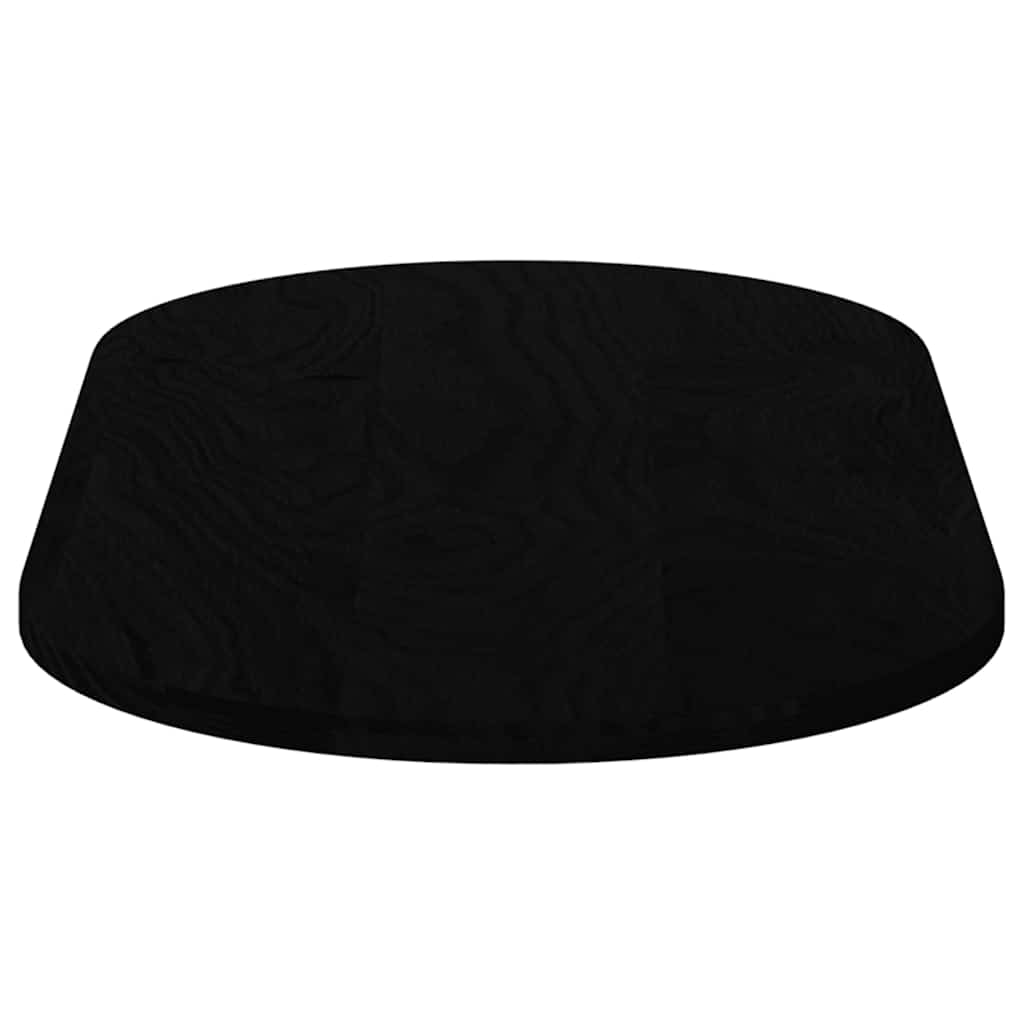 Stolna ploča tamnosmeđa 100x50x2 cm ovalna masivna hrastovina