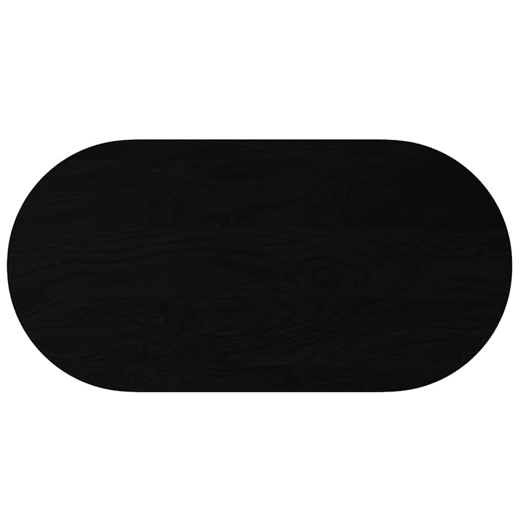 Stolna ploča tamnosmeđa 120x60x2 cm ovalna masivna hrastovina