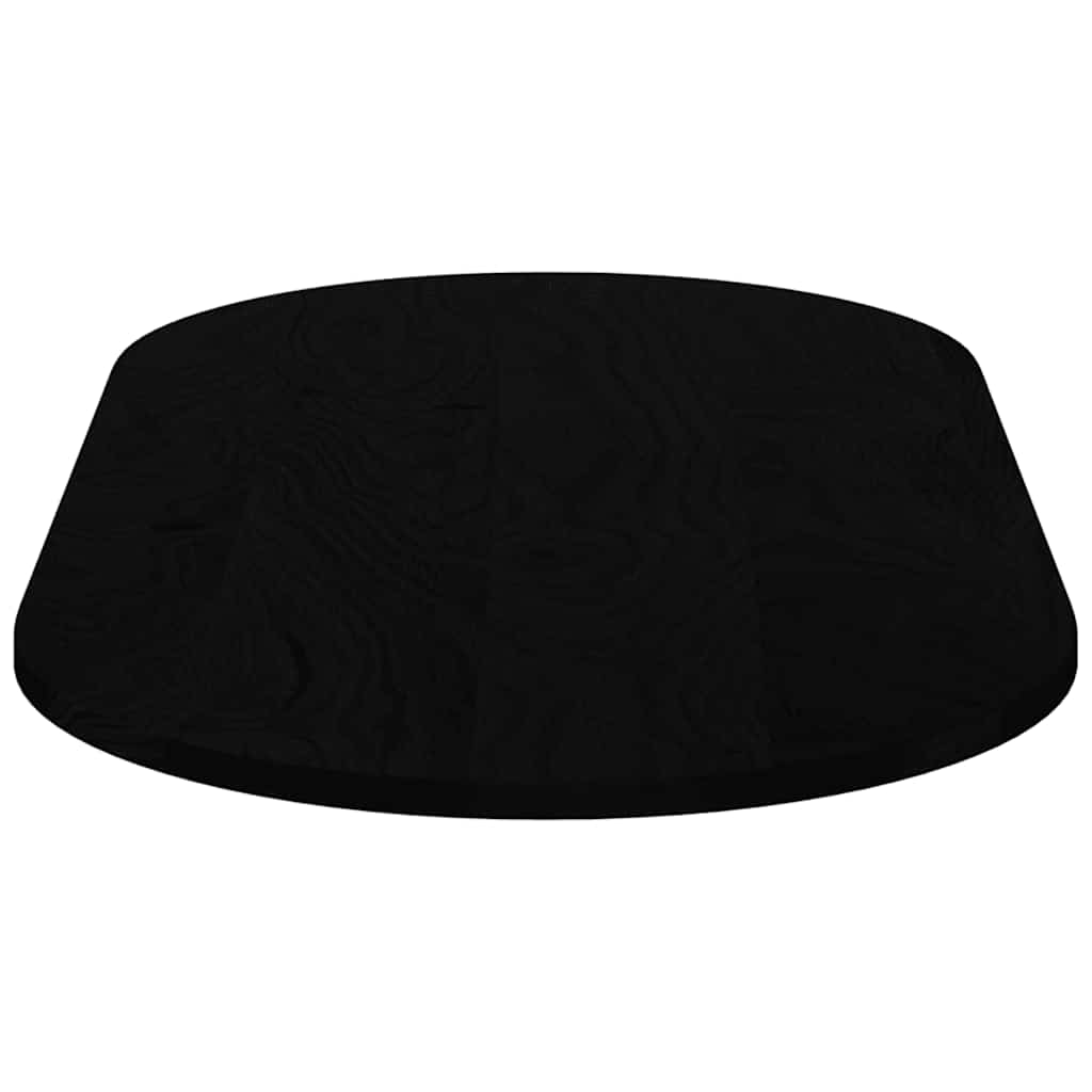 Stolna ploča tamnosmeđa 120x60x2 cm ovalna masivna hrastovina