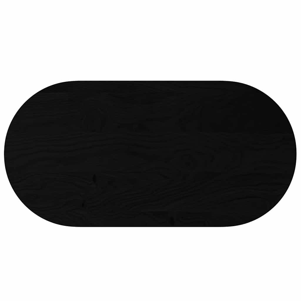 Stolna ploča tamnosmeđa 120x60x4 cm ovalna masivna hrastovina