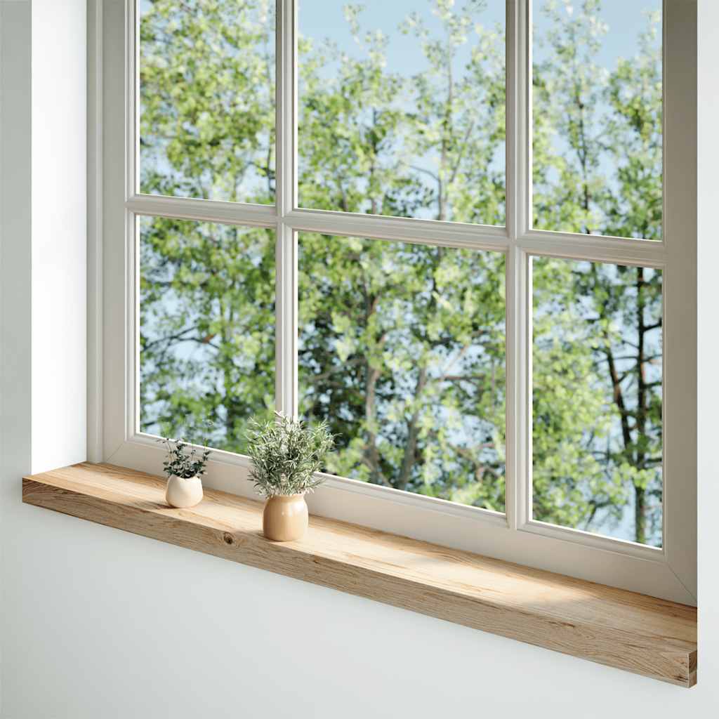 Prozorske klupice 2 kom 110x15x2 cm netretirane masivne hrast