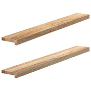 Prozorske klupice 2 kom 120x15x2 cm netretirane masivne hrast