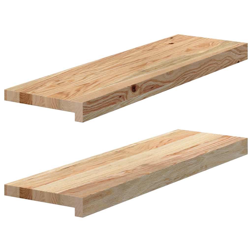 Prozorske klupice 2 kom 70x20x2 cm netretirane masivne hrast