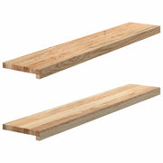 Prozorske klupice 2 kom 110x20x2 cm netretirane masivne hrast