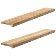 Prozorske klupice 2 kom 120x20x2 cm netretirane masivne hrast