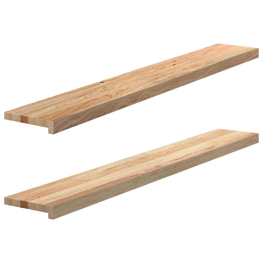 Prozorske klupice 2 kom 140x20x2 cm netretirane masivne hrast