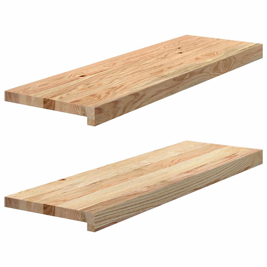 Prozorske klupice 2 kom 80x25x2 cm netretirane masivne hrast
