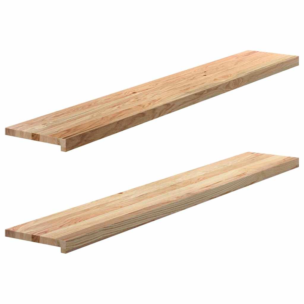 Prozorske klupice 2 kom 160x25x2 cm netretirane masivne hrast