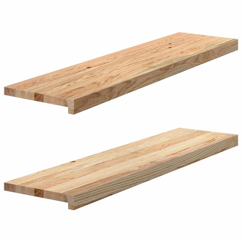 Prozorske klupice 2 kom 100x30x2 cm netretirane masivne hrast