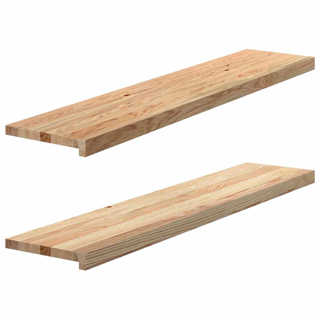Prozorske klupice 2 kom 120x30x2 cm netretirane masivne hrast