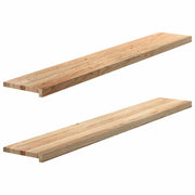 Prozorske klupice 2 kom 160x30x2 cm netretirane masivne hrast