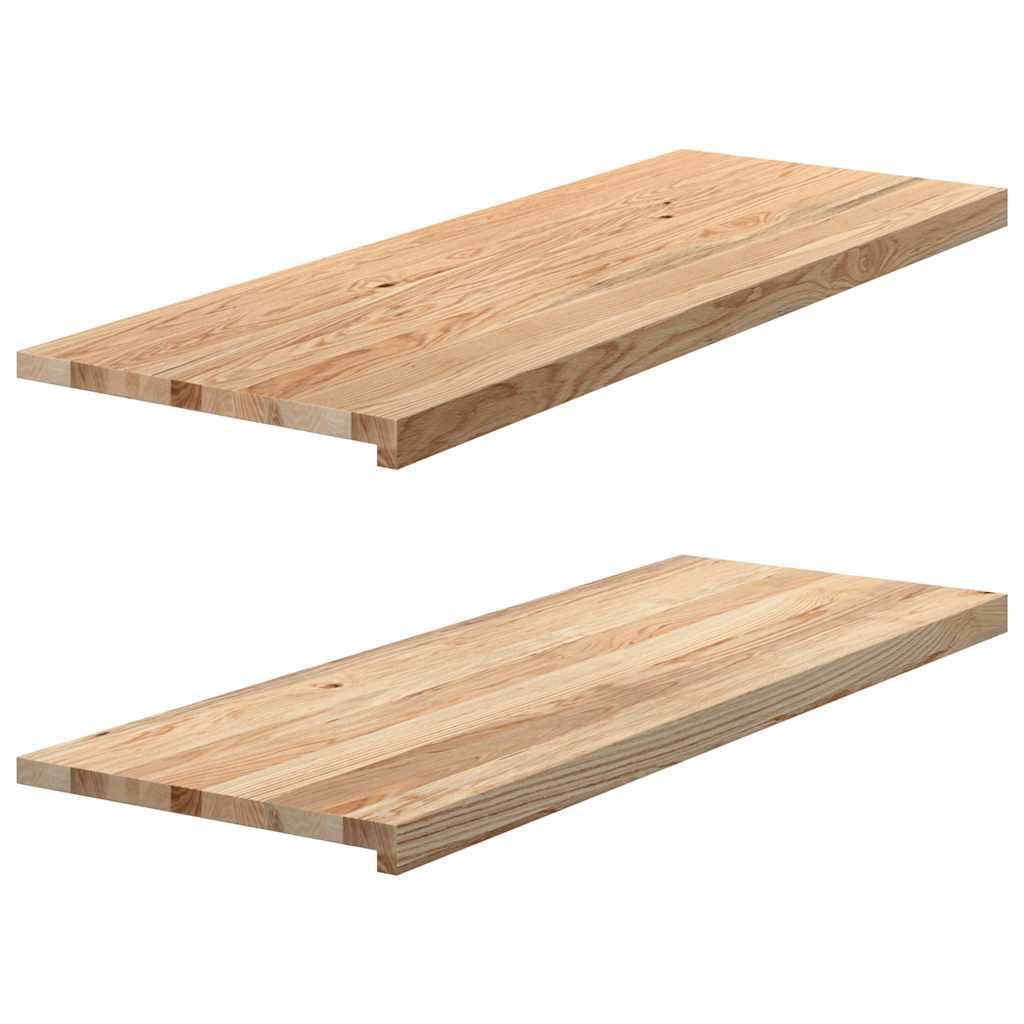 Prozorske klupice 2 kom 110x40x2 cm netretirane masivne hrast