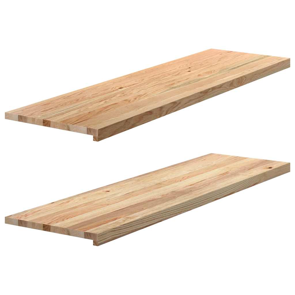 Prozorske klupice 2 kom 140x40x2 cm netretirane masivne hrast