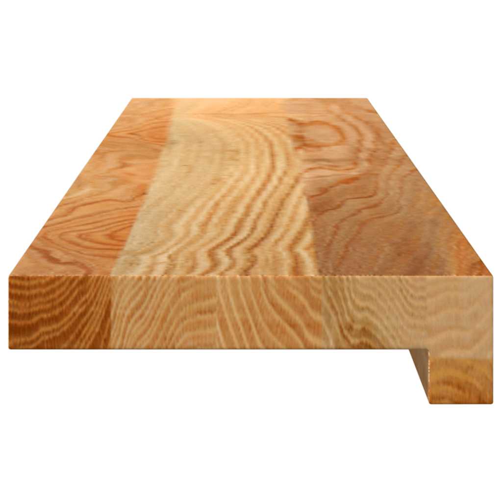 Prozorske klupice 2 kom svijetlosmeđe 80x15x2 cm masivne hrast
