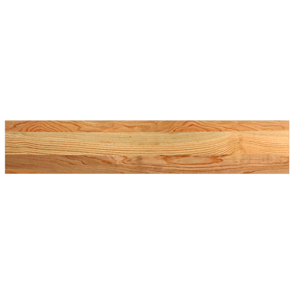 Prozorske klupice 2 kom svijetlosmeđe 80x15x2 cm masivne hrast