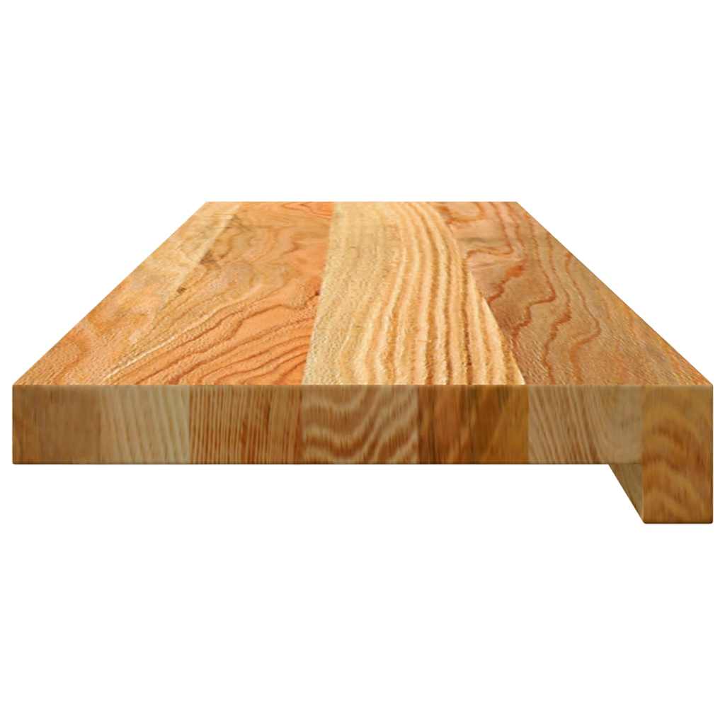 Prozorske klupice 2 kom svijetlosmeđe 80x20x2 cm masivne hrast