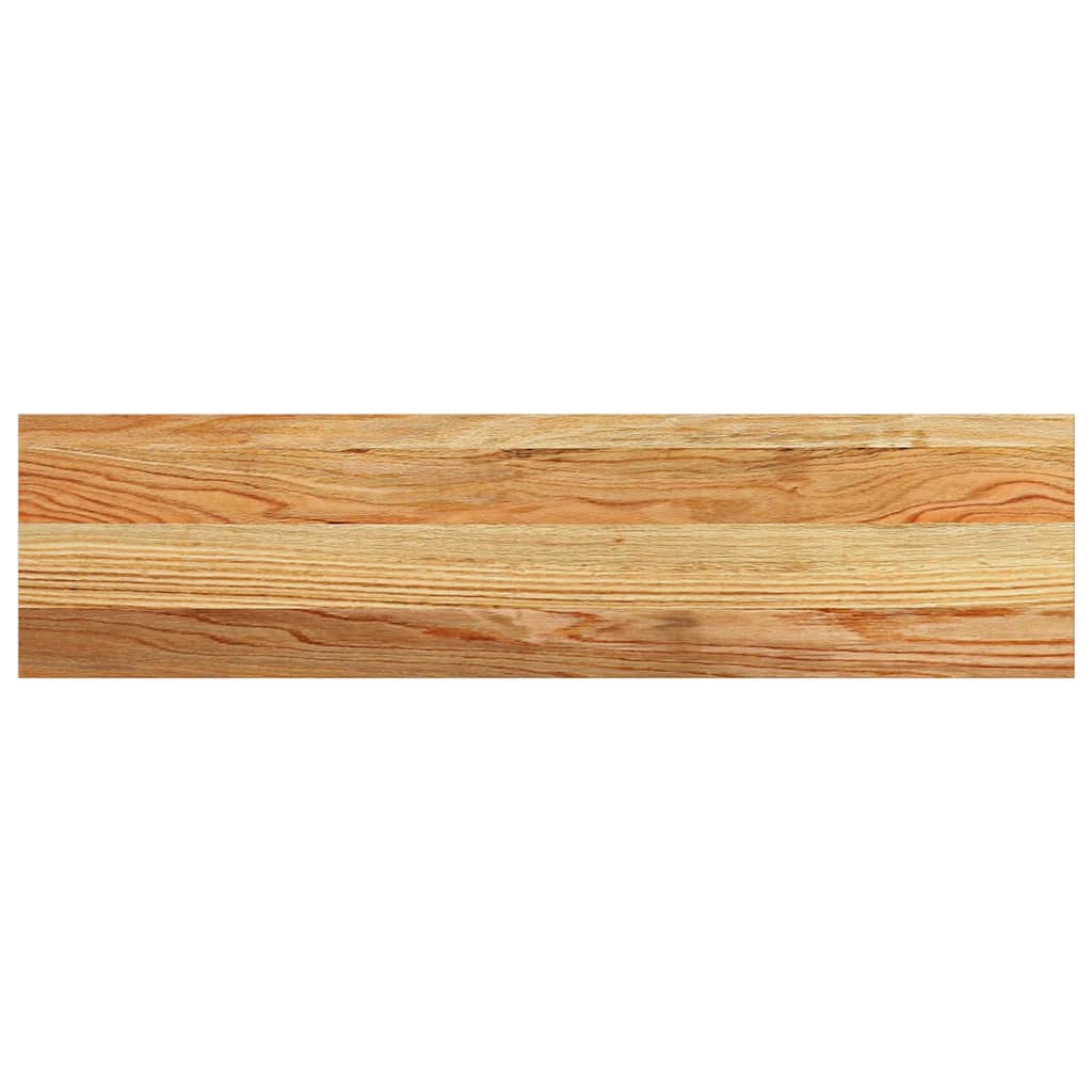 Prozorske klupice 2 kom svijetlosmeđe 80x20x2 cm masivne hrast