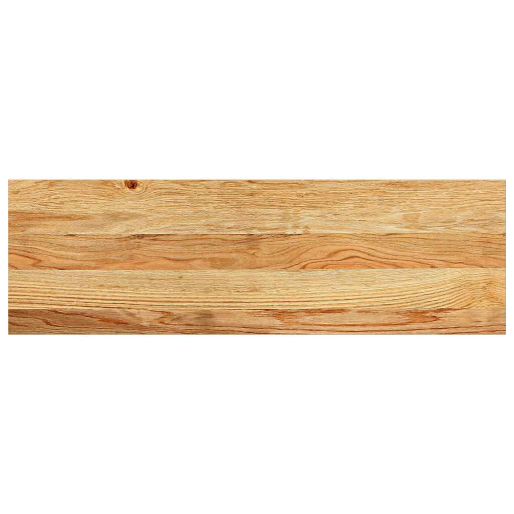 Prozorske klupice 2 kom svijetlosmeđe 80x30x2 cm masivne hrast