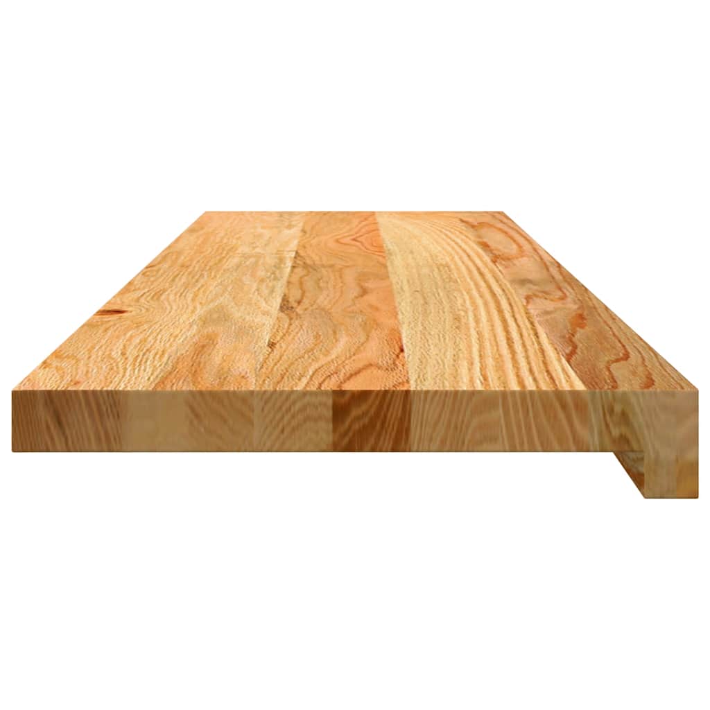 Prozorske klupice 2 kom svijetlosmeđe 90x30x2 cm masivne hrast
