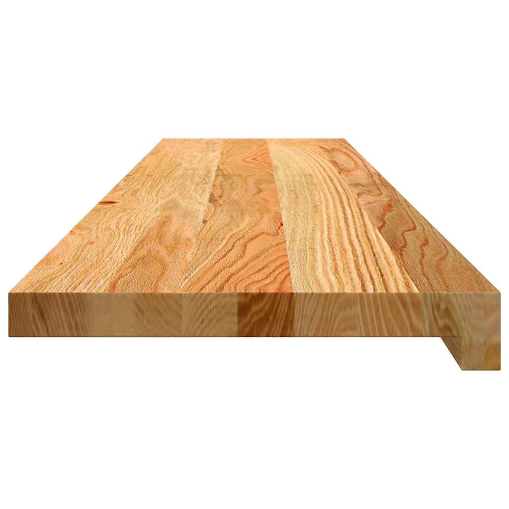 Prozorske klupice 2 kom svijetlosmeđe 110x30x2 cm masivne hrast