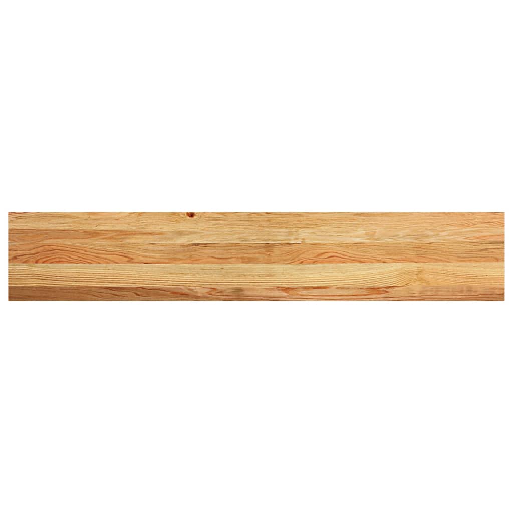 Prozorske klupice 2 kom svijetlosmeđe 140x30x2 cm masivne hrast