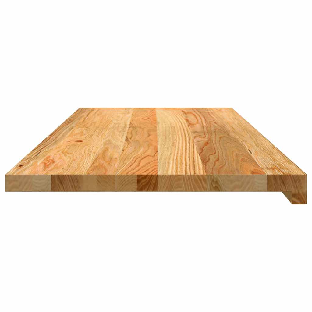 Prozorske klupice 2 kom svijetlosmeđe 100x40x2 cm masivne hrast