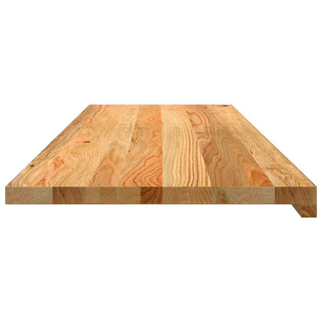 Prozorske klupice 2 kom svijetlosmeđe 120x40x2 cm masivne hrast