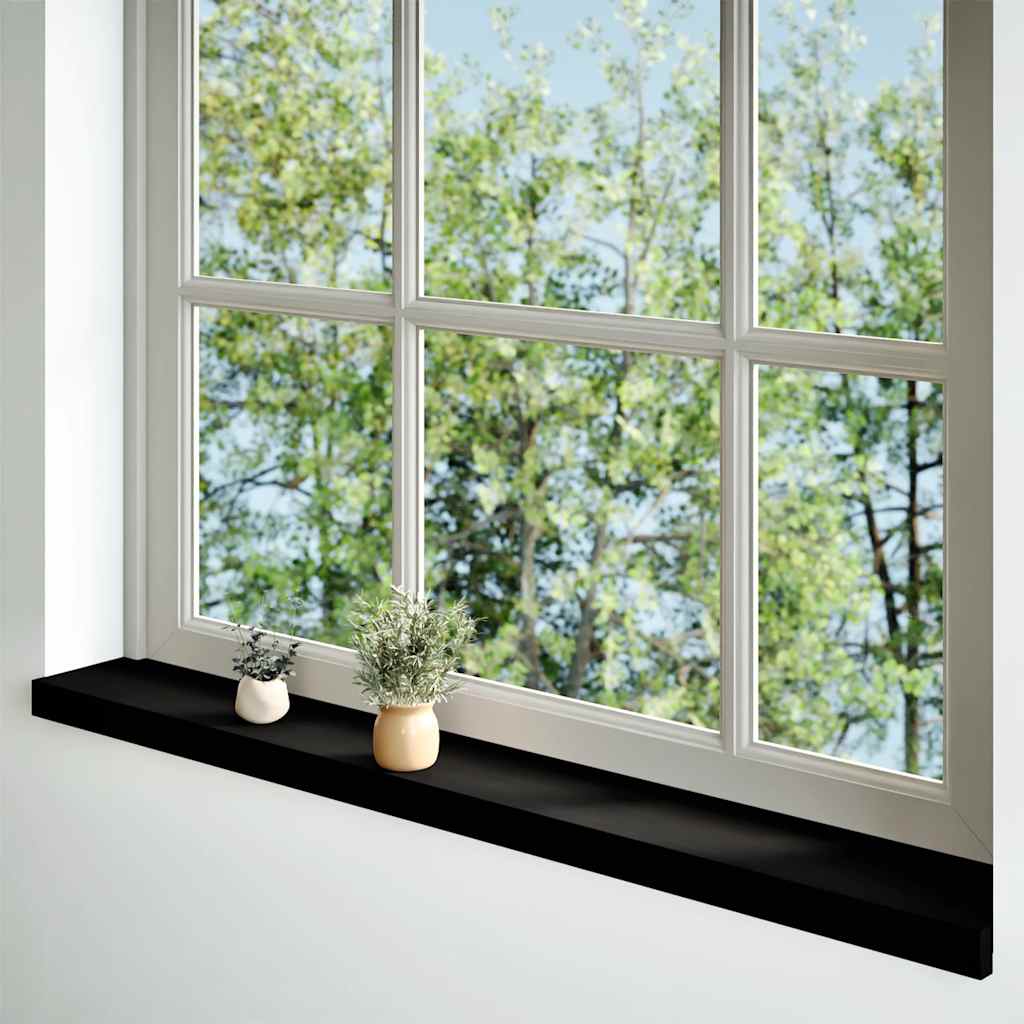 Prozorske klupice 2 kom tamnosmeđe 140x15x2 cm masivne hrast